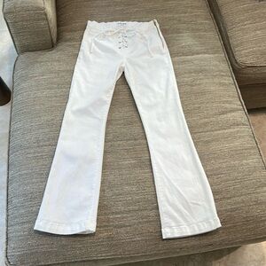 Frame Le Crop Mini Boot WHITE Denim.  25